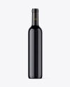 Green Glass Red Wine Bottle Mockup