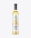 Clear Glass White Wine Bottle Mockup