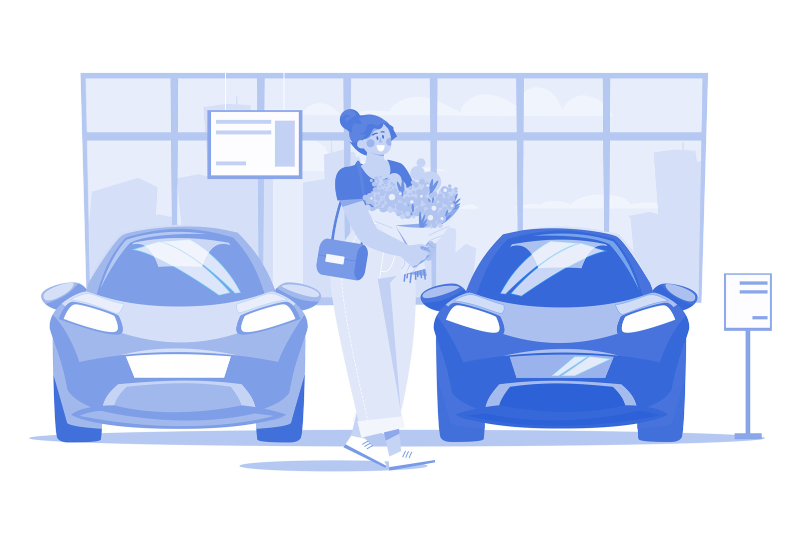 M555_Car Dealership Illustration Pack