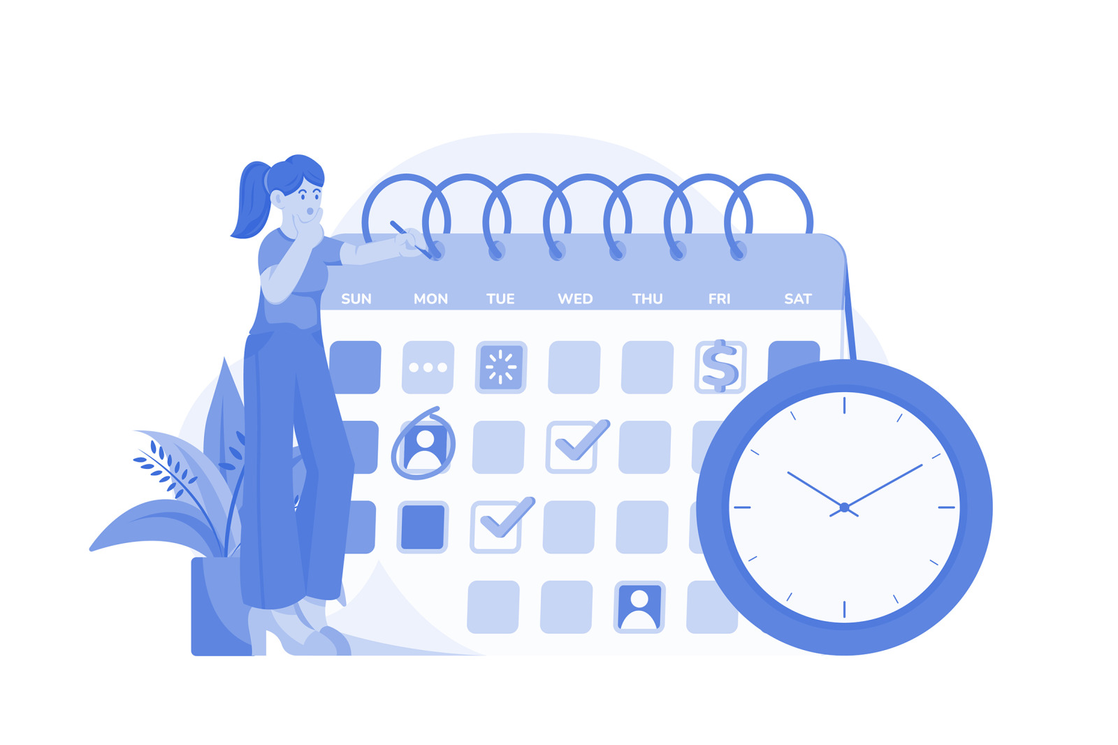 M557_Remote Work Illustration Pack M557_Remote Work Illustration Pack