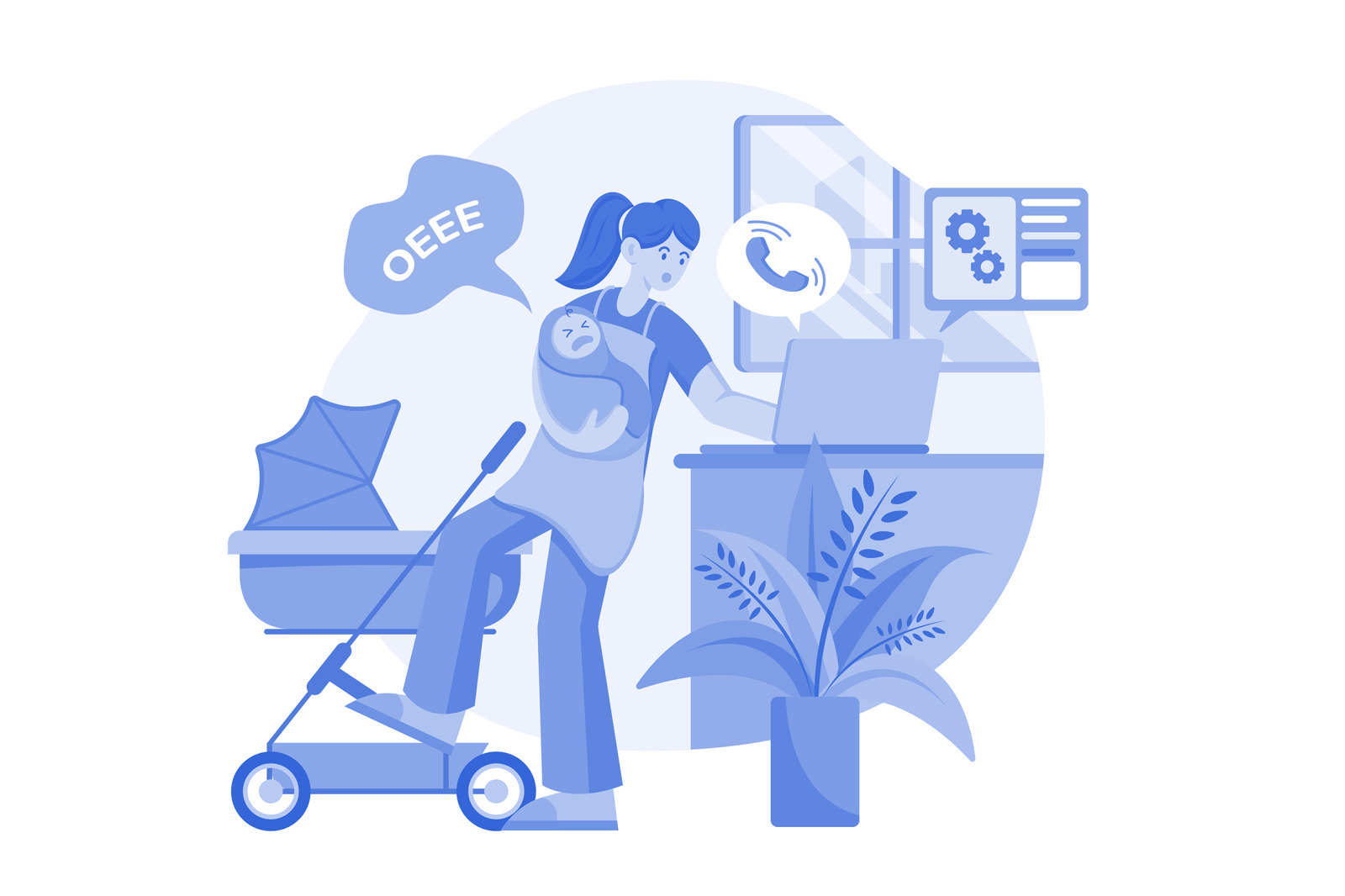M557_Remote Work Illustration Pack M557_Remote Work Illustration Pack
