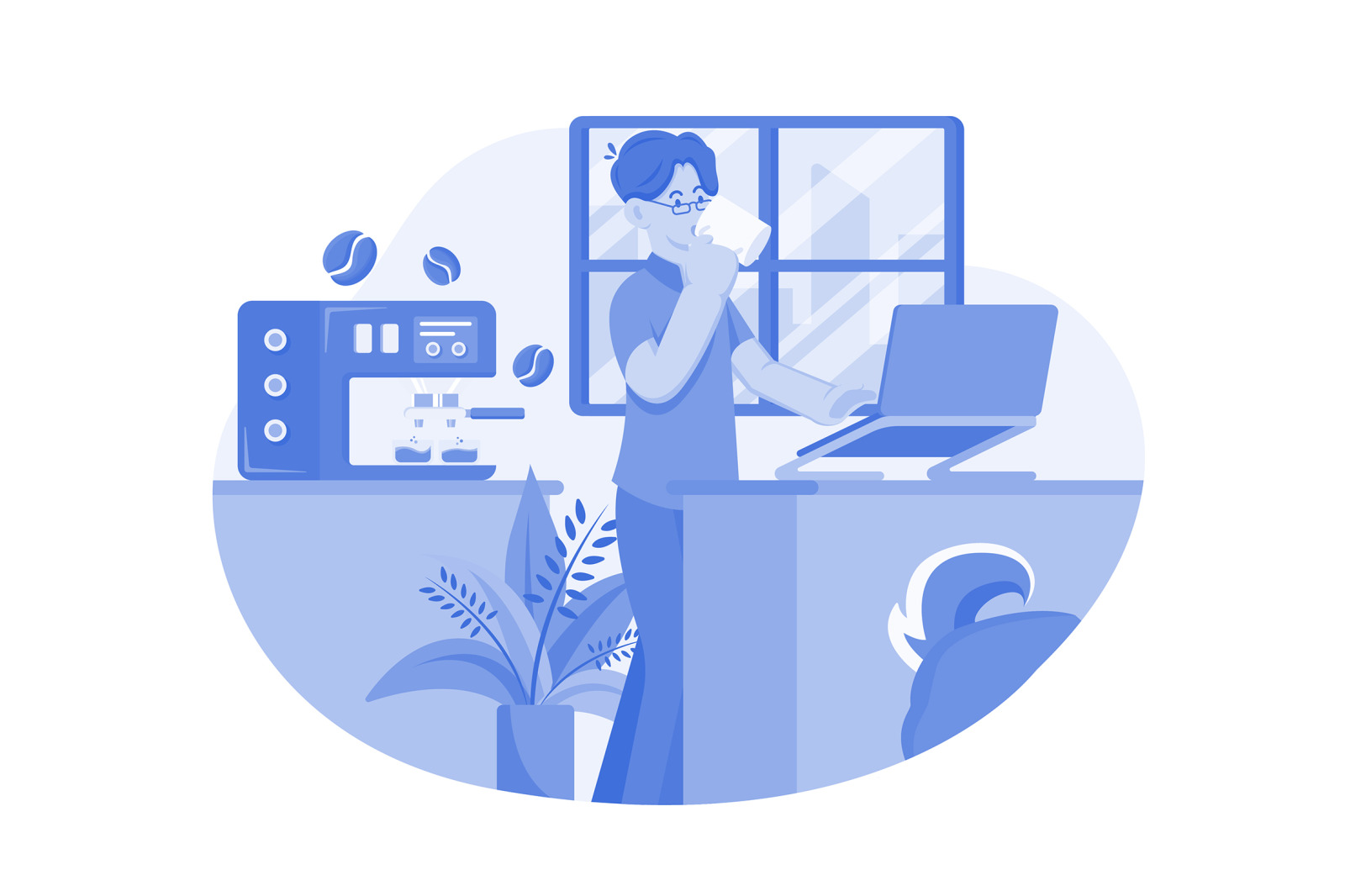 M557_Remote Work Illustration Pack M557_Remote Work Illustration Pack