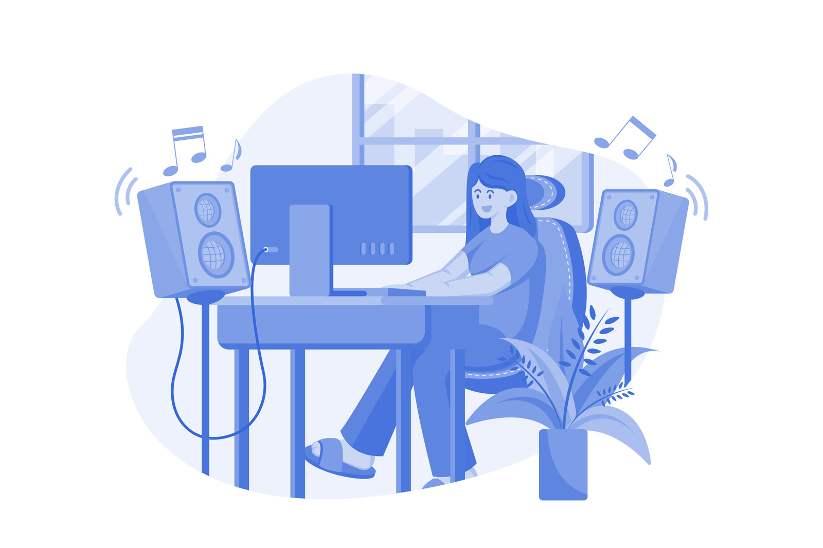 M557_Remote Work Illustration Pack M557_Remote Work Illustration Pack