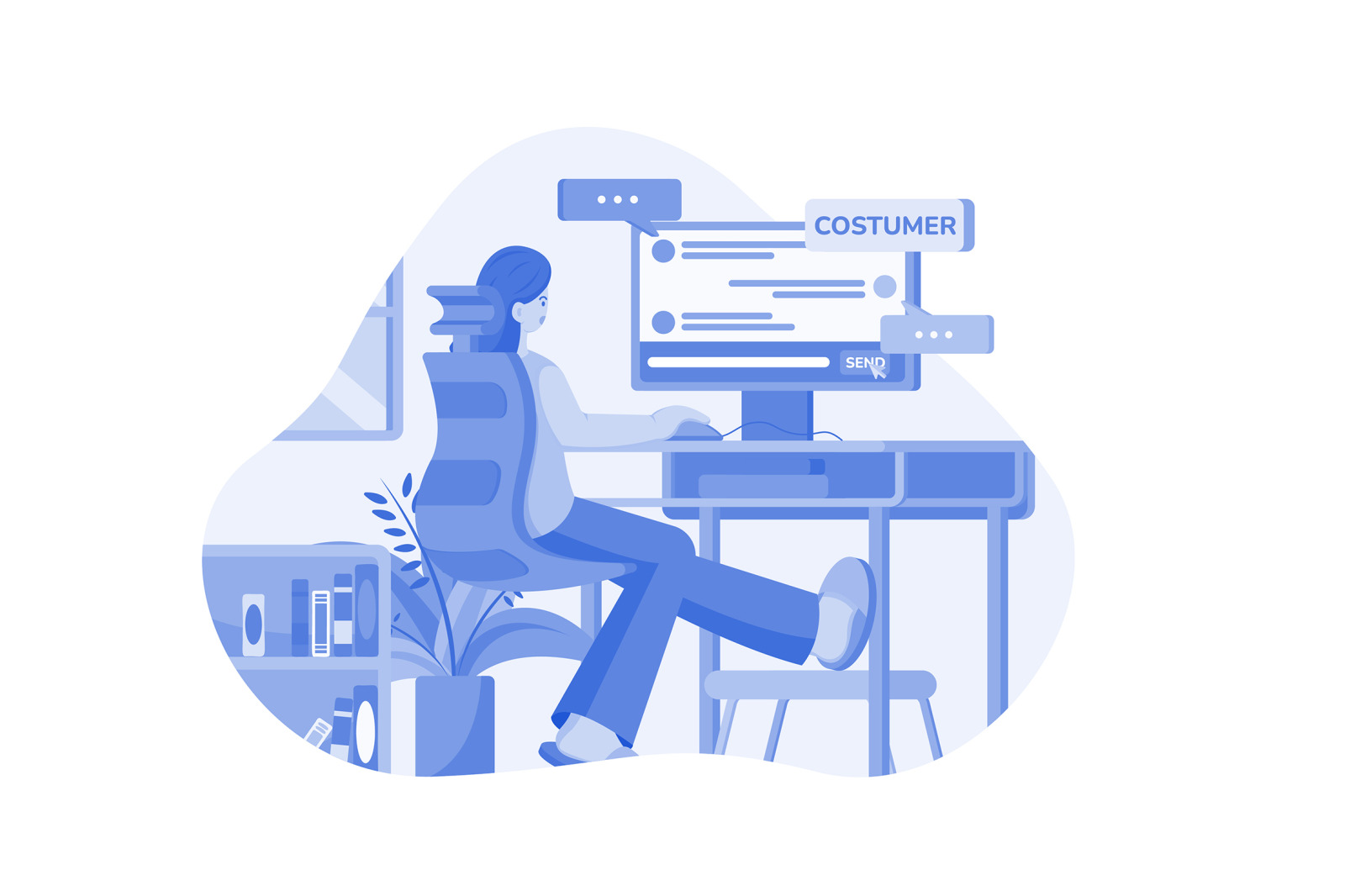 M557_Remote Work Illustration Pack