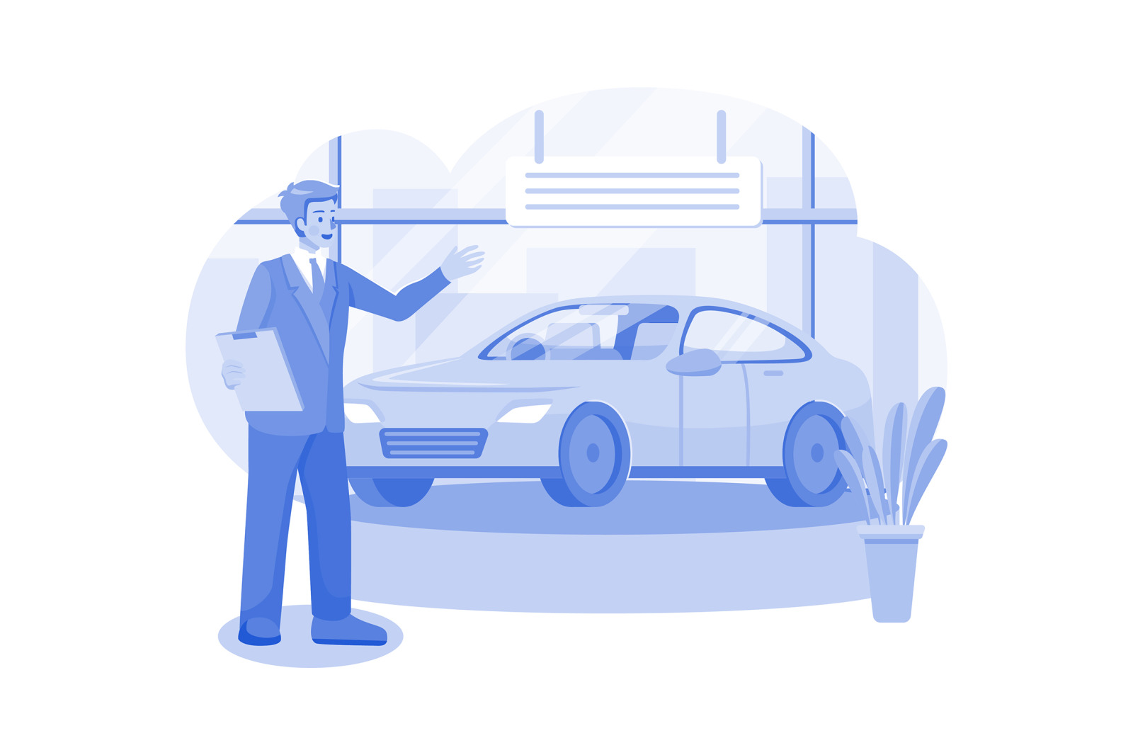 M559_Car Dealership Illustration Pack M559_Car Dealership Illustration Pack