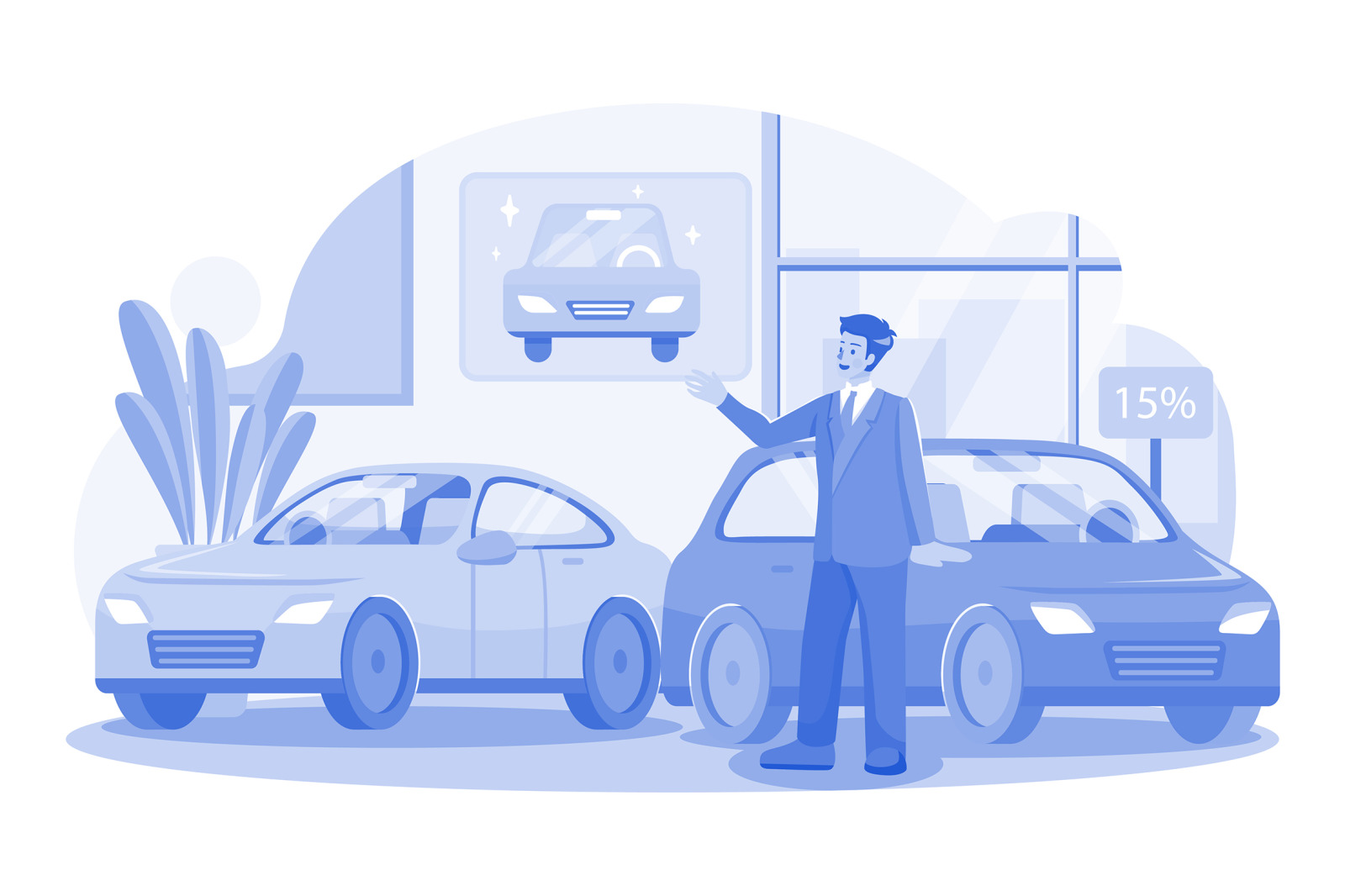 M559_Car Dealership Illustration Pack M559_Car Dealership Illustration Pack
