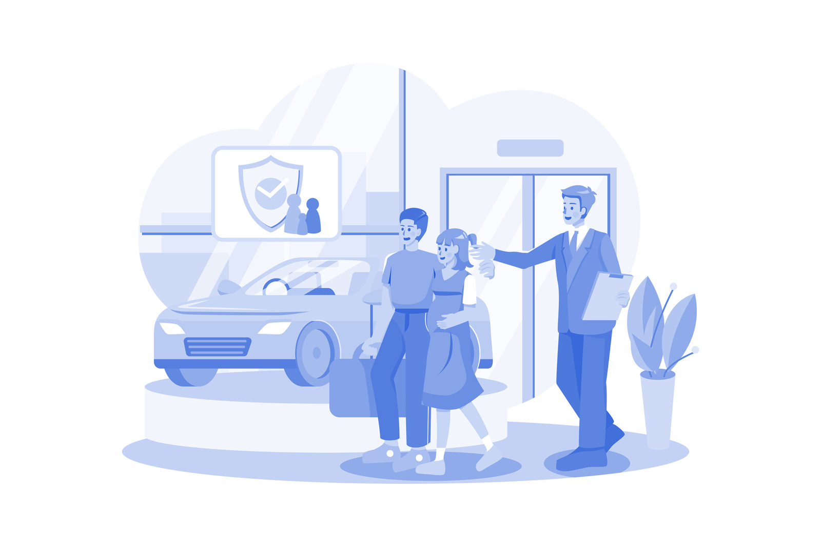 M559_Car Dealership Illustration Pack M559_Car Dealership Illustration Pack