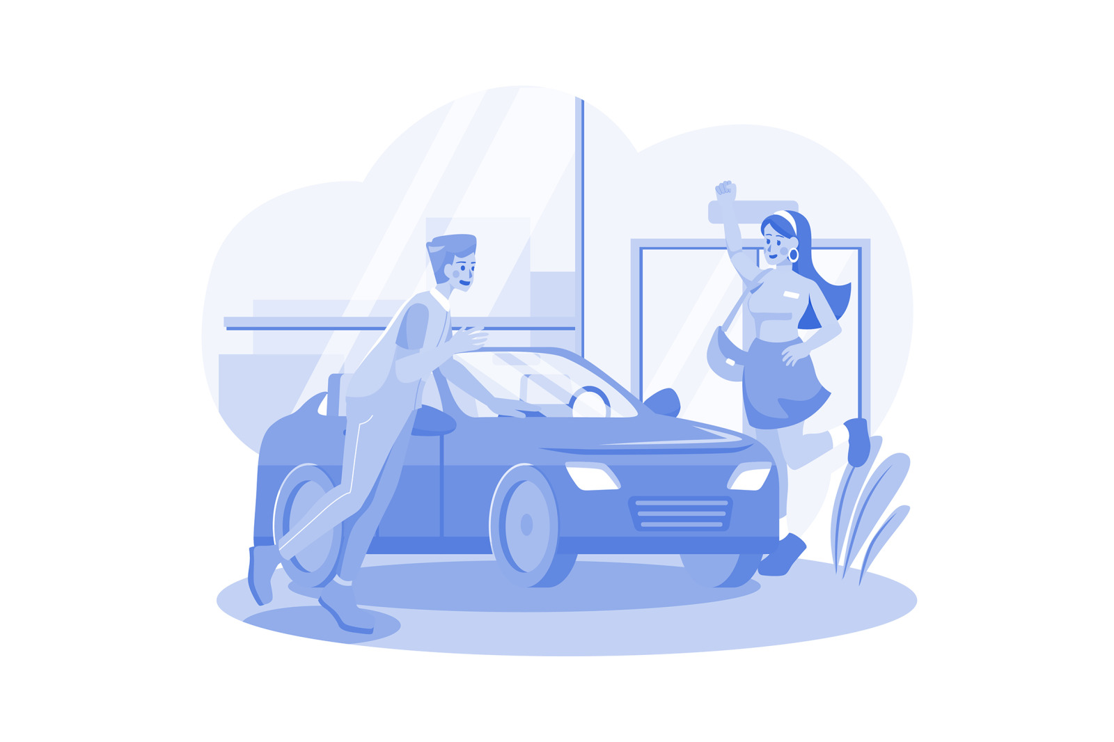 M559_Car Dealership Illustration Pack M559_Car Dealership Illustration Pack