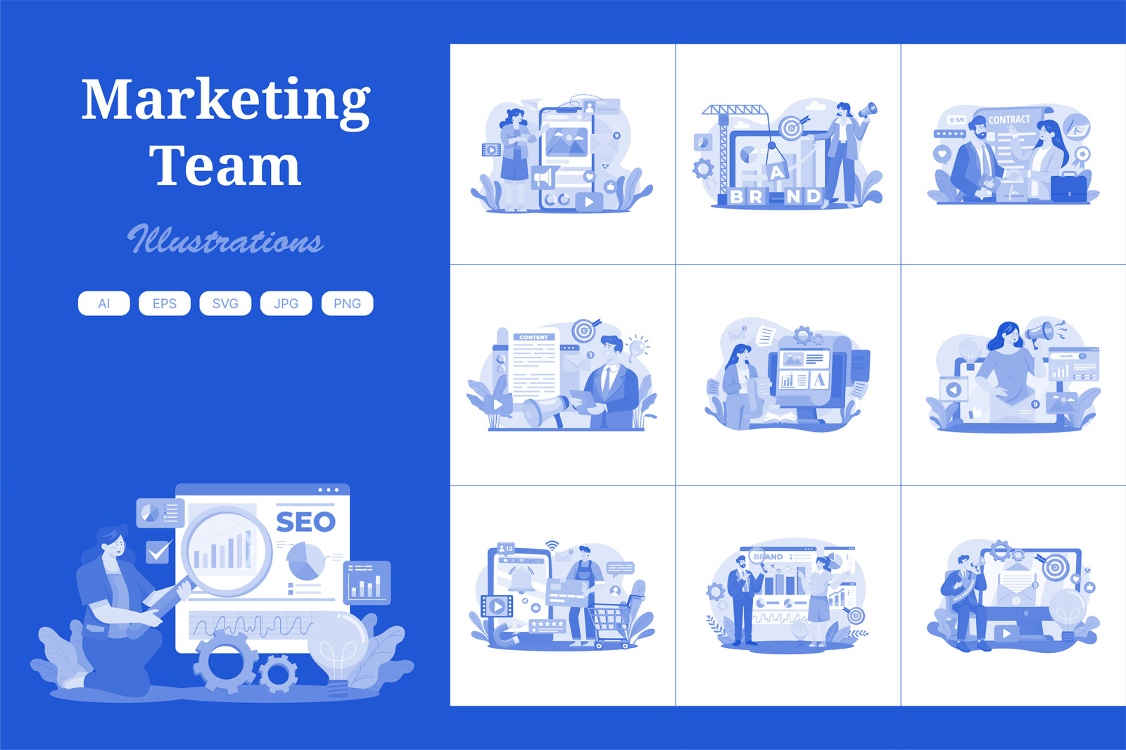 M561_Marketing Teams Illustration Pack 2