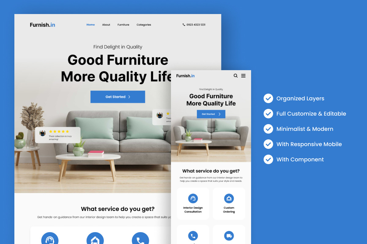 Furnishin - Furniture Landing Page