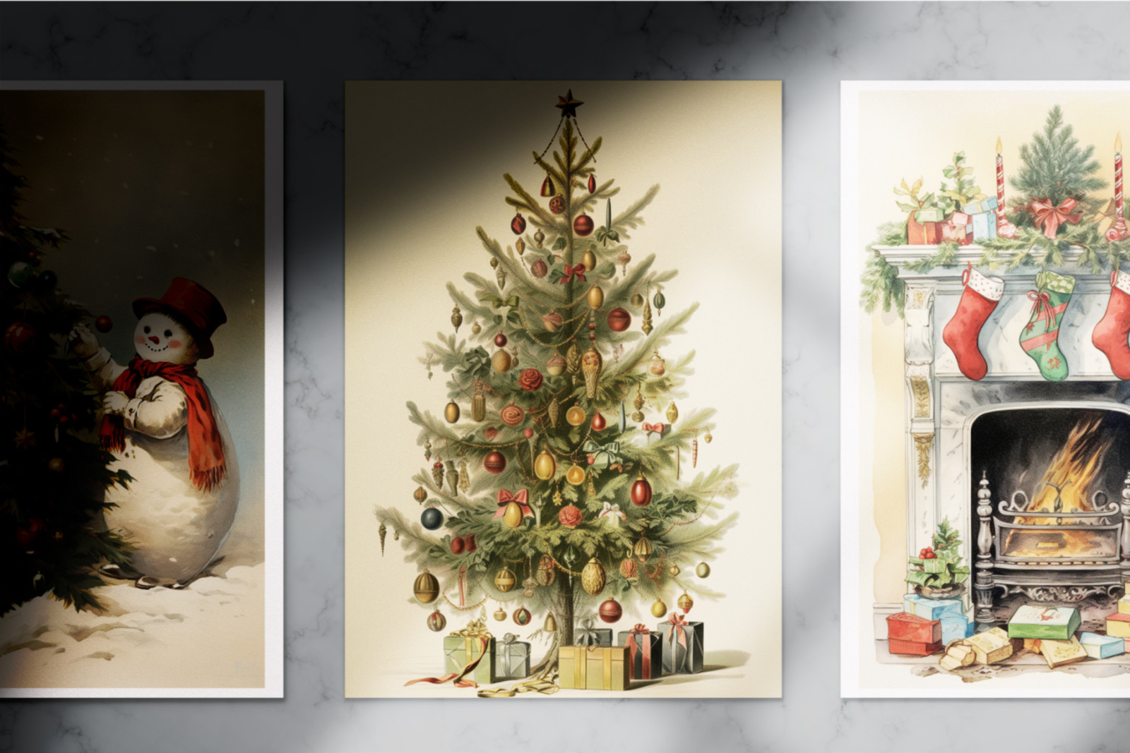 Retro Christmas Vibes. The holiday themed collection designs Retro Christmas Vibes. The holiday themed collection designs