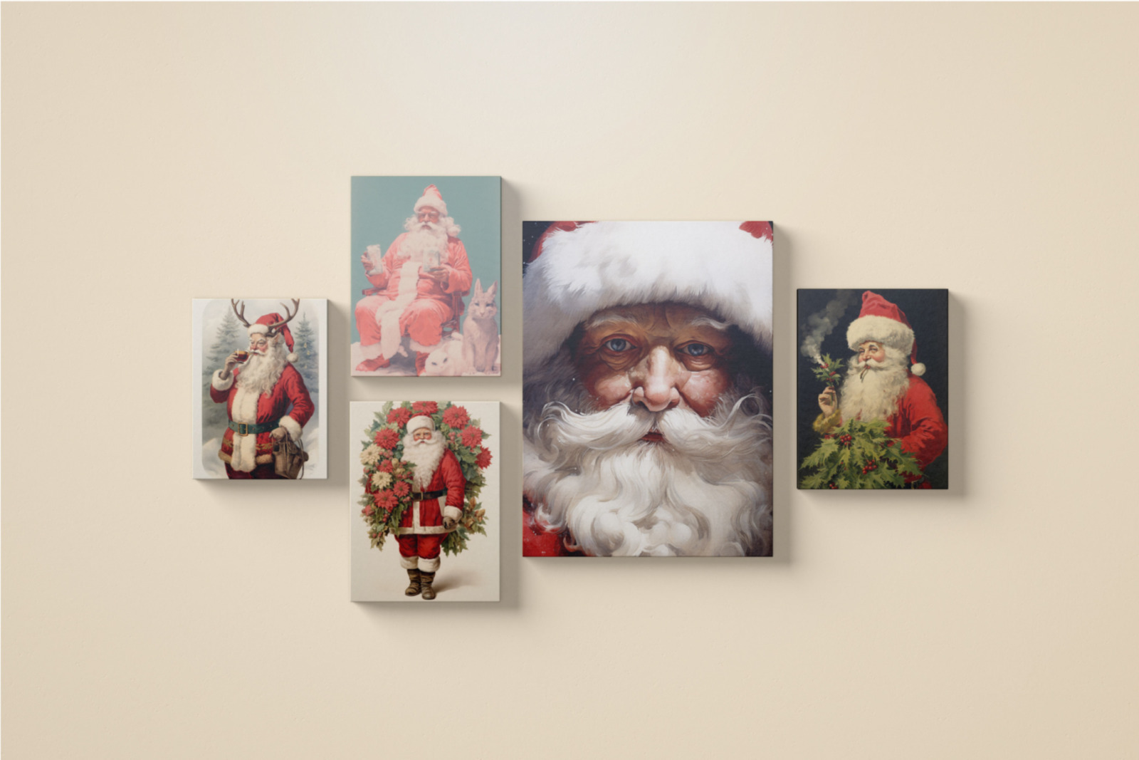 Retro Christmas Vibes. The holiday themed collection designs Retro Christmas Vibes. The holiday themed collection designs