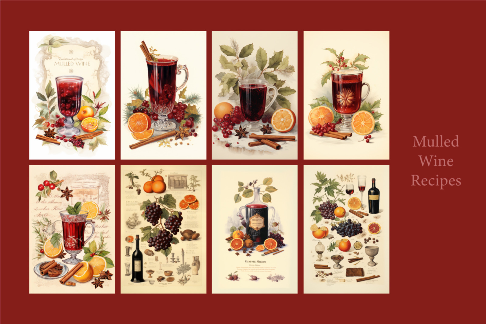 Retro Christmas Vibes. The holiday themed collection designs Retro Christmas Vibes. The holiday themed collection designs