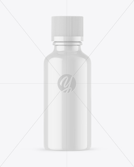 Glossy Essential Oil Bottle Mockup