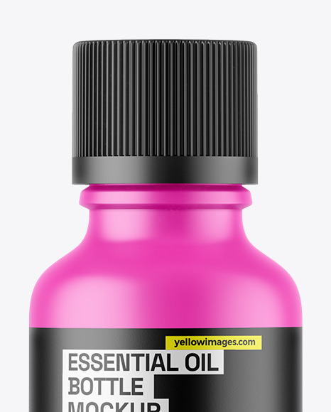 Matte Essential Oil Bottle Mockup