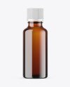 Amber Glass Essential Oil Bottle Mockup