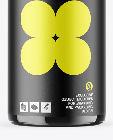 Amber Glass Essential Oil Bottle Mockup