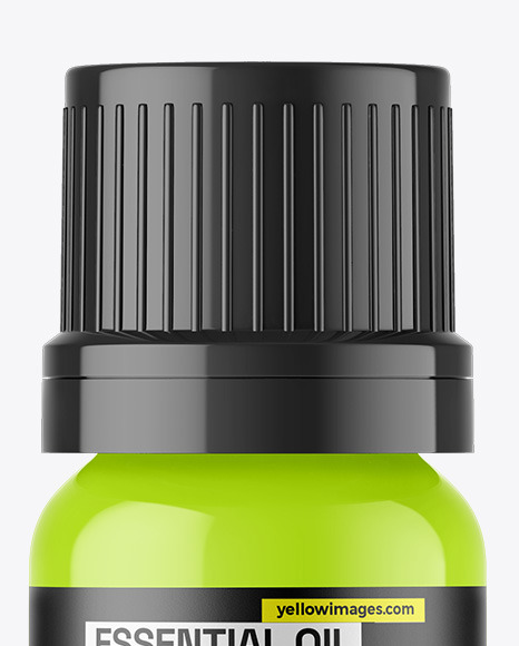 Glossy Essential Oil Bottle Mockup