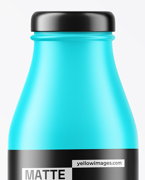 Matte Plastic Bottle with Twist Cap Mockup