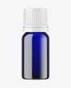 Blue Glass Essential Oil Bottle Mockup