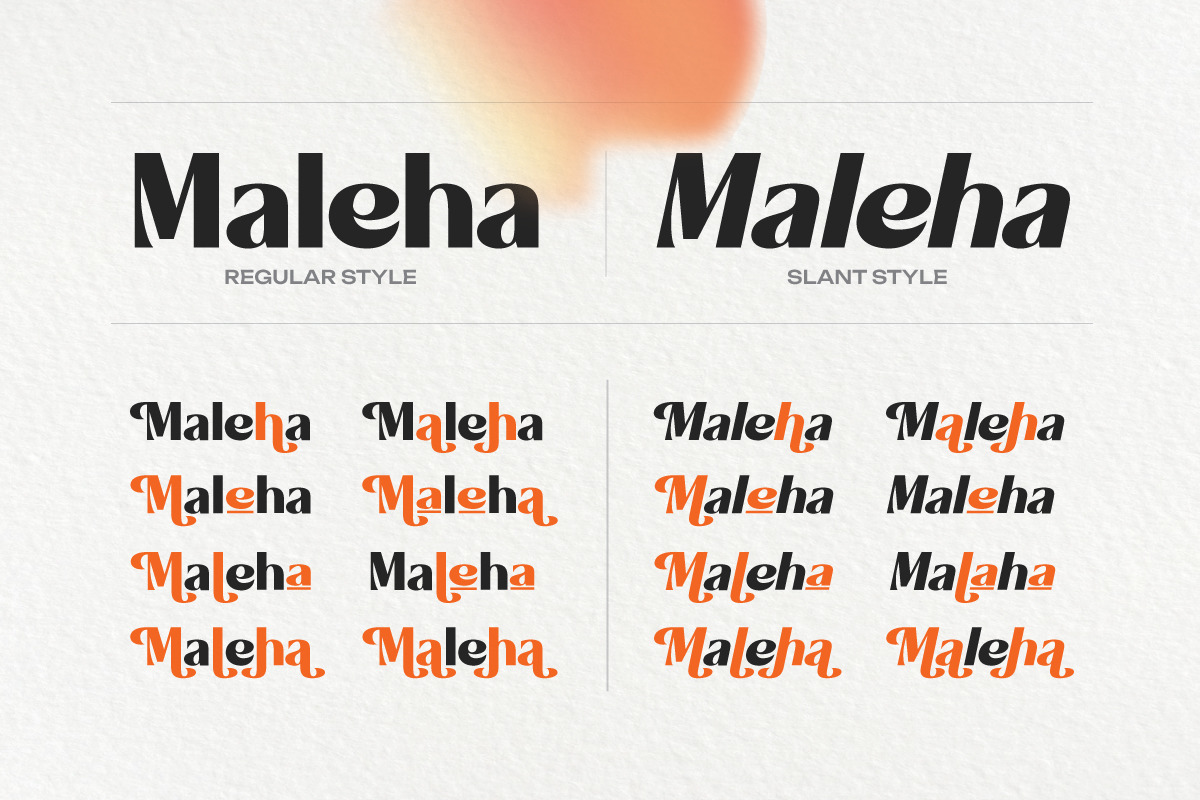 Maleha Bold Modern Sans Serif Font