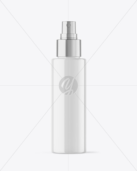 Glossy Spray Bottle Mockup Glossy Spray Bottle Mockup