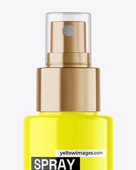 Glossy Spray Bottle Mockup Glossy Spray Bottle Mockup