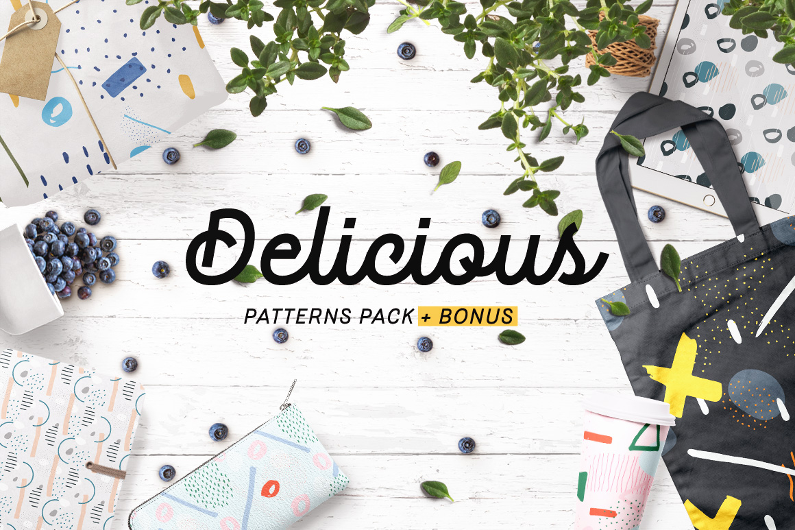 Delicious Patterns Pack + Bonus Delicious Patterns Pack + Bonus