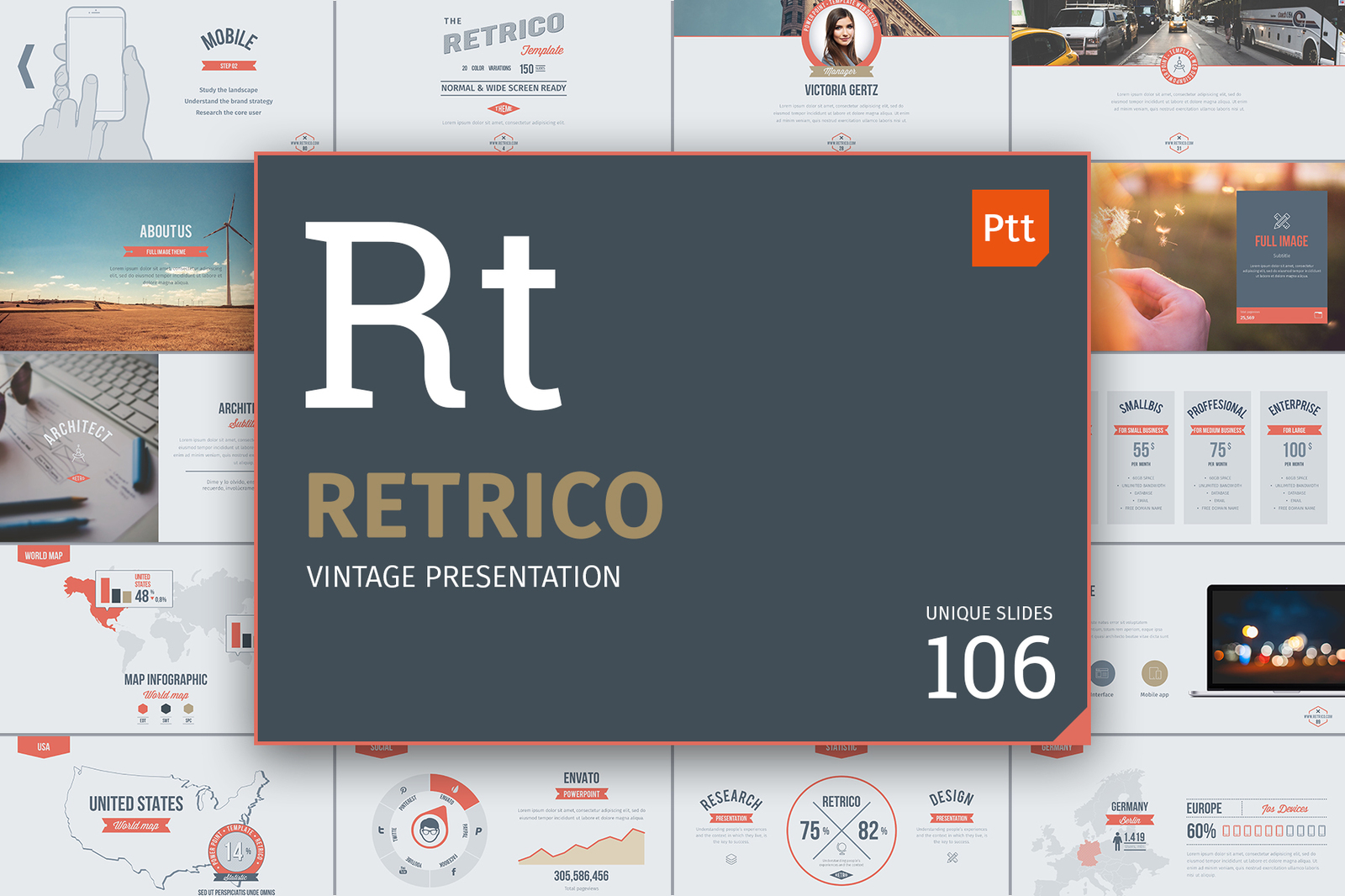 RETRICO: vintage style slides