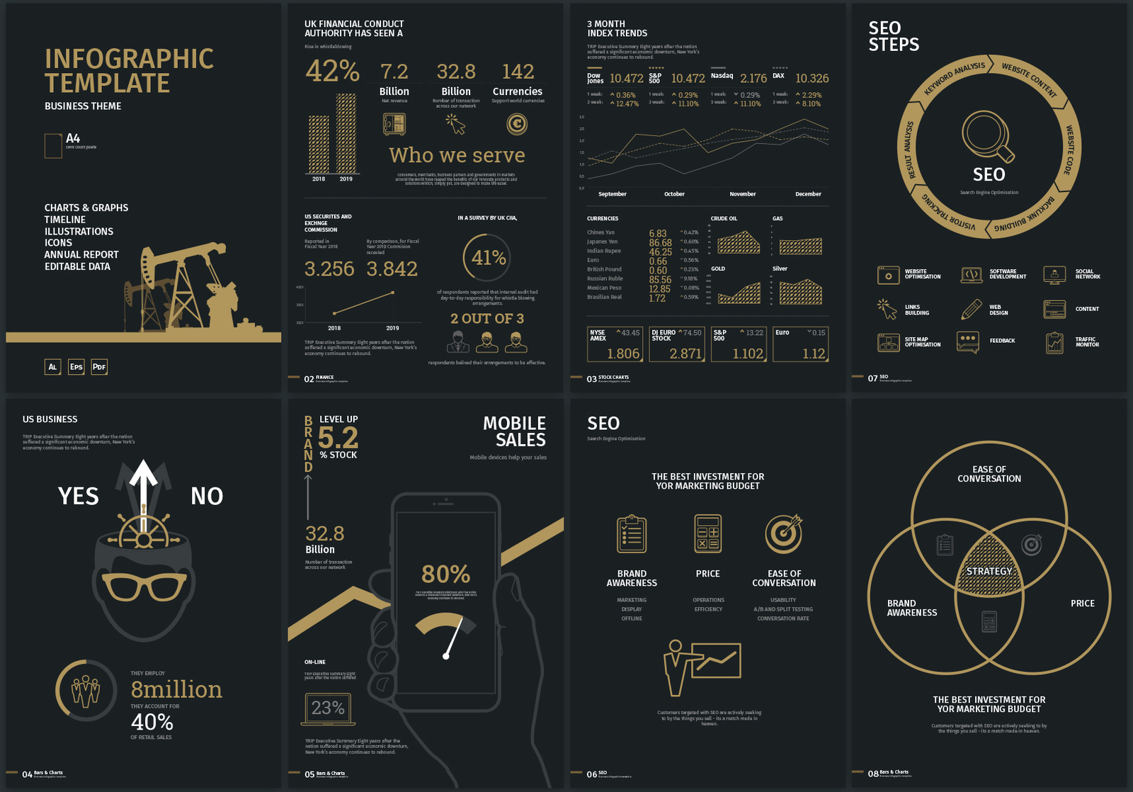 Business infographics kit