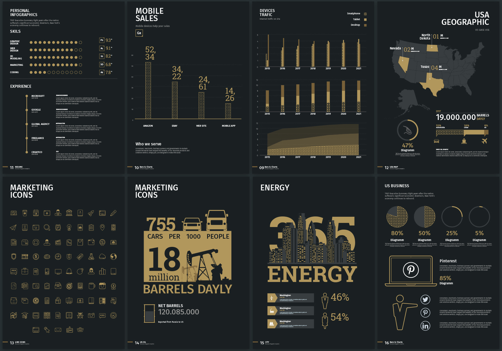 Business infographics kit