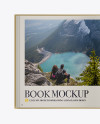 Opened Book Mockup - Top View