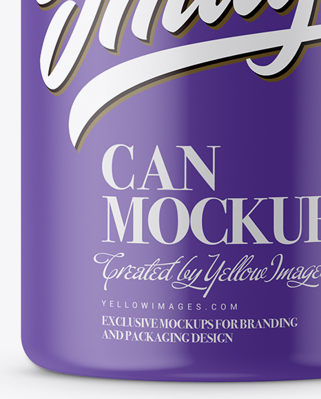 Matte Tin Can Mockup