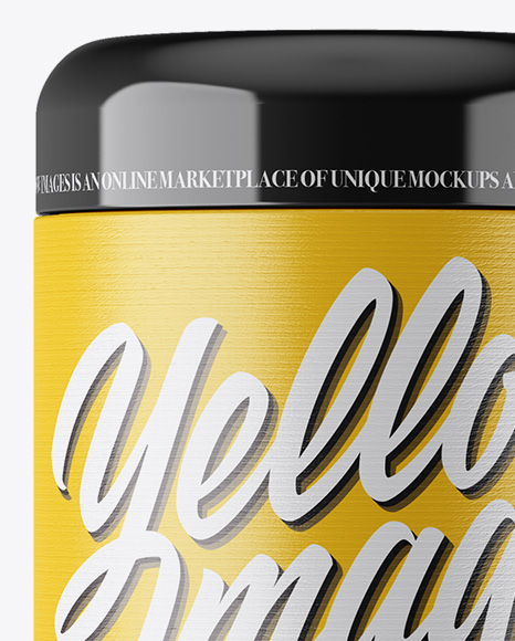 Textured Tin Can Mockup