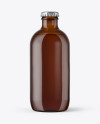 330ml Amber Beer Bottle Mockup