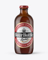 330ml Amber Beer Bottle Mockup