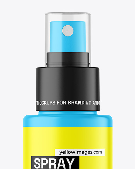 Matte Spray Bottle Mockup