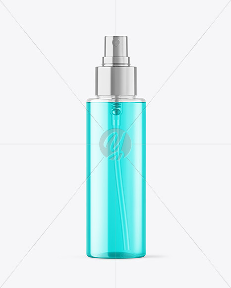 Color Liquid Spray Bottle Mockup