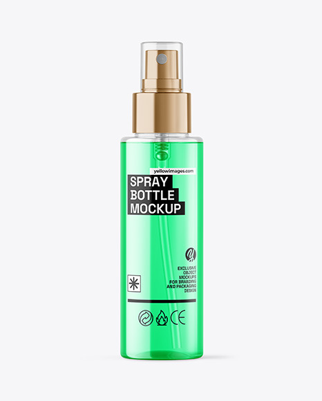 Color Liquid Spray Bottle Mockup
