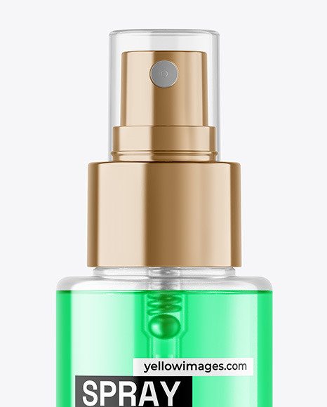 Color Liquid Spray Bottle Mockup