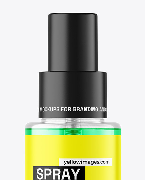 Color Liquid Spray Bottle Mockup