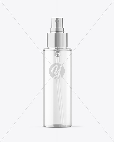 Clear Spray Bottle Mockup