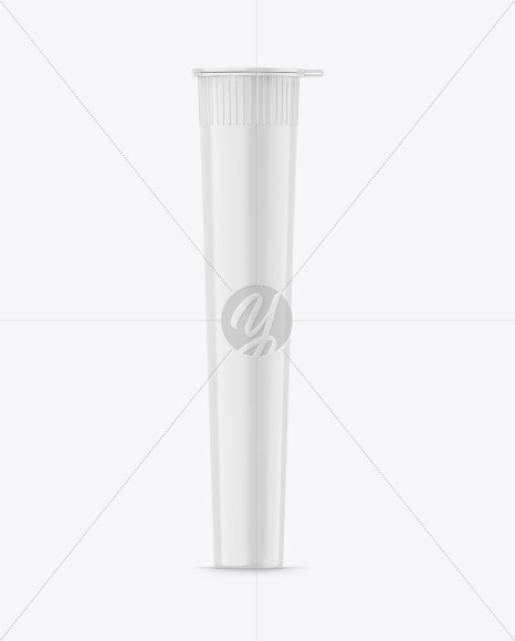 Glossy Weed Joint Plastic Tube Mockup