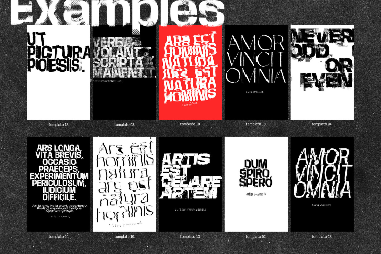 Poster Templates and Glitch Actions Poster Templates and Glitch Actions
