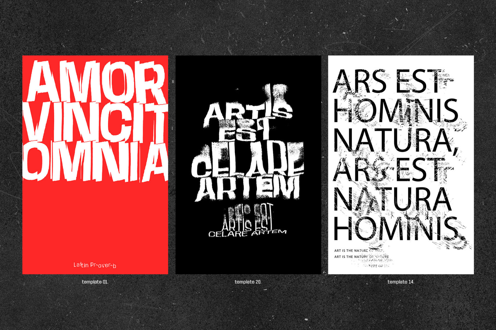 Poster Templates and Glitch Actions Poster Templates and Glitch Actions