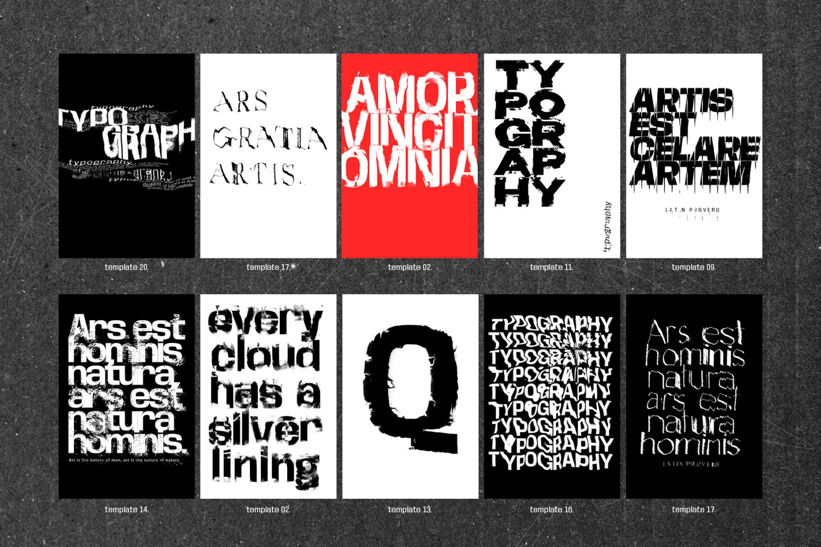 Poster Templates and Glitch Actions Poster Templates and Glitch Actions