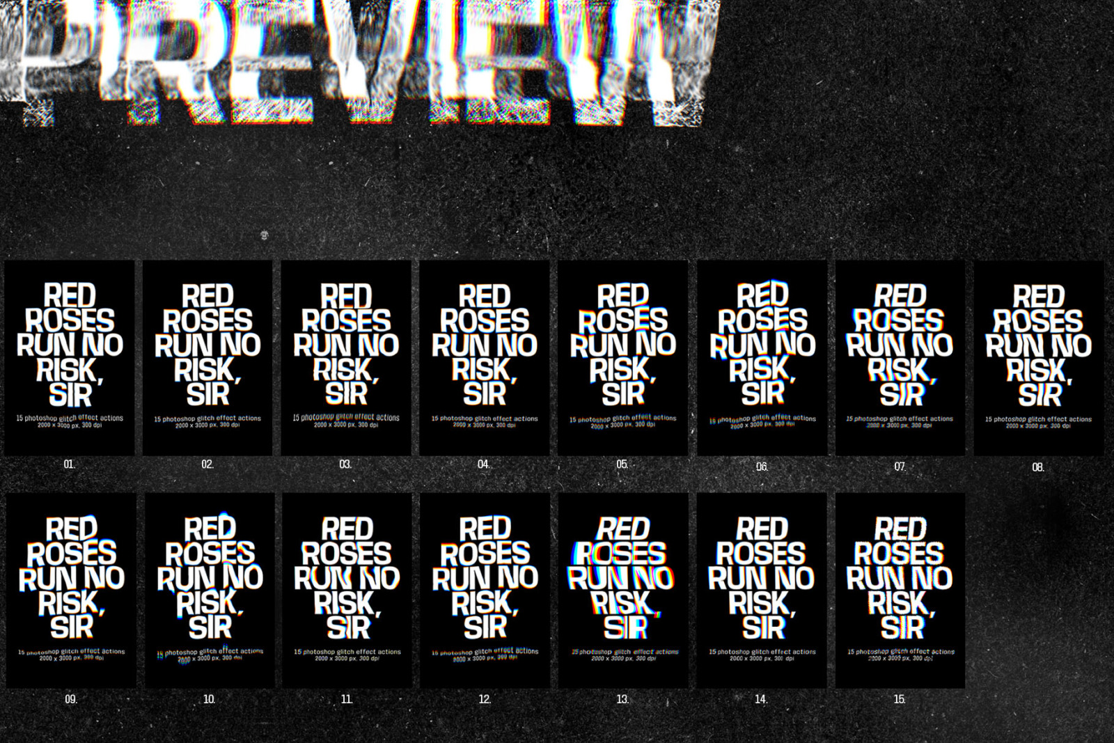 Poster Templates and Glitch Actions Poster Templates and Glitch Actions