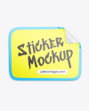 Glossy Sticker Mockup