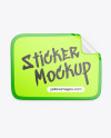 Texturated Sticker Mockup