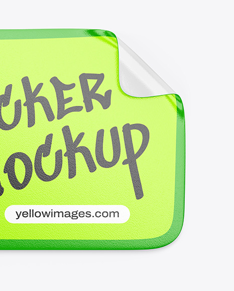 Texturated Sticker Mockup